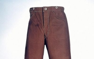 An early pair of Levi Strauss & Co.'s "Duck Trousers"