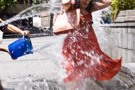 Water throwing on Vardavar is a holiday unique to Armenia.