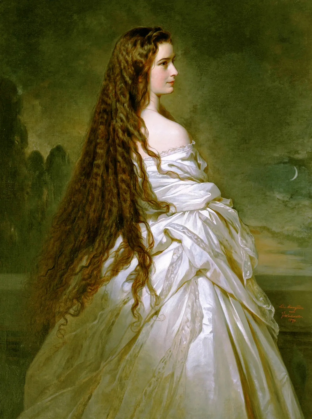 An 1874 portrait of Elisabeth by Franz Xaver Winterhalter