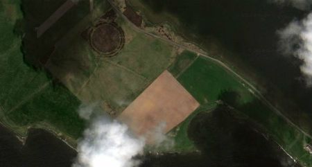 The Ness of Brodgar is on the largest of the Orkney Islands in northern Scotland.