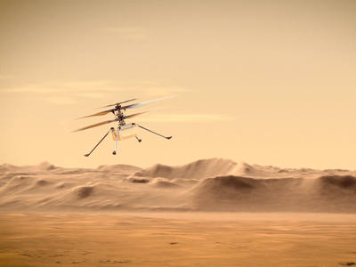 The Ingenuity helicopter carried by the Perseverance rover is about to introduce flight to Mars exploration.