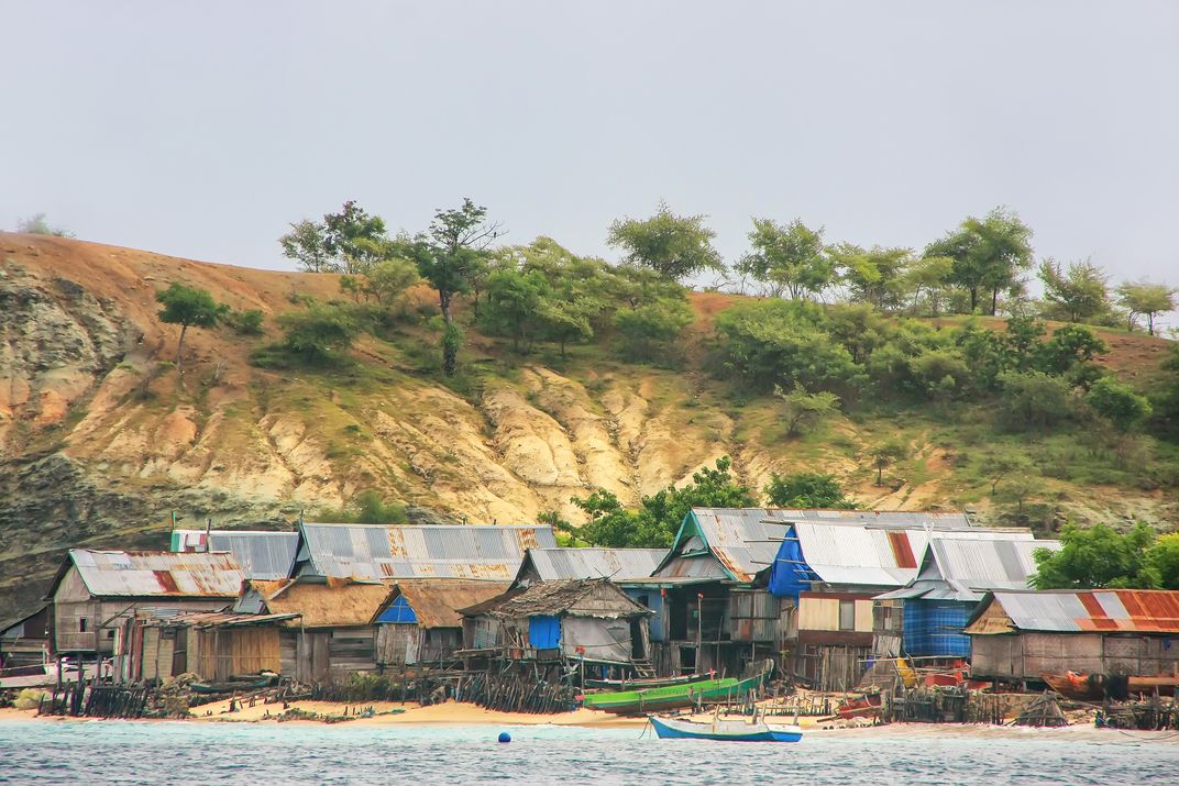 Traditional fishing village in Komodo National Park