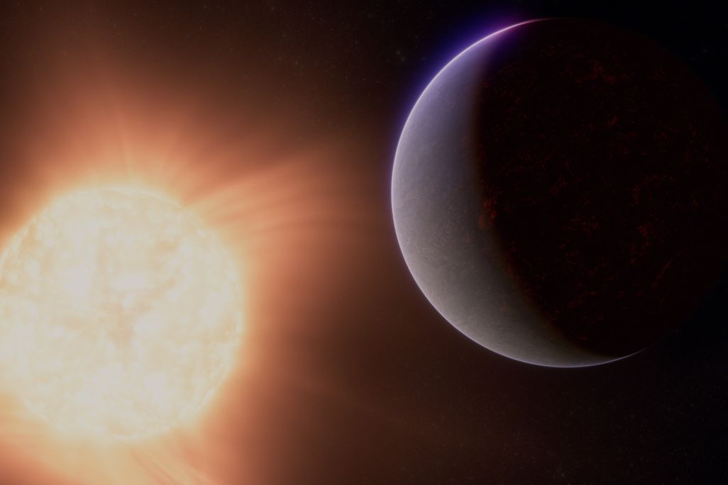 An artist's concept of a planet facing a sun