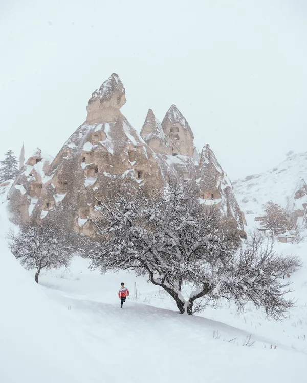 Snow over the Fairy Chimneys thumbnail