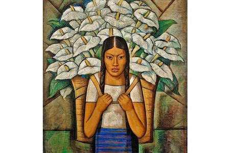 Alfredo Ramos Martínez’s 1929 Calla Lily Vendor is one of 200 works on view at the Whitney Museum by Mexican artists and the U.S. artists they influenced. 