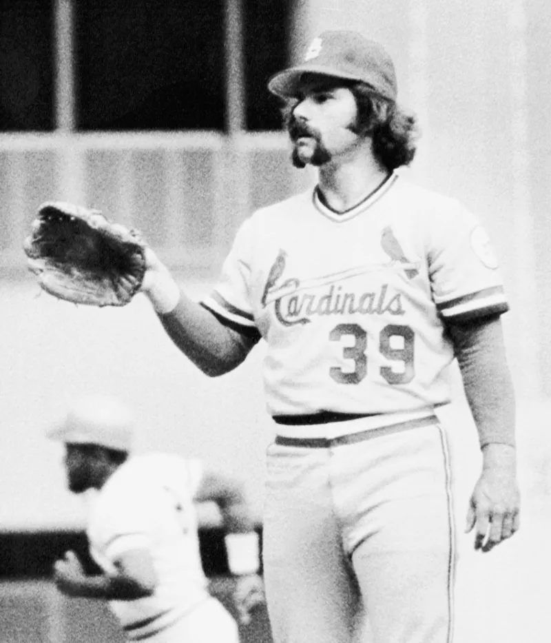 Rollie Fingers Pitching by Bettmann