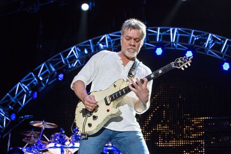Guitarist Eddie Van Halen performs at a September 2015 concert in Chula Vista, California.
