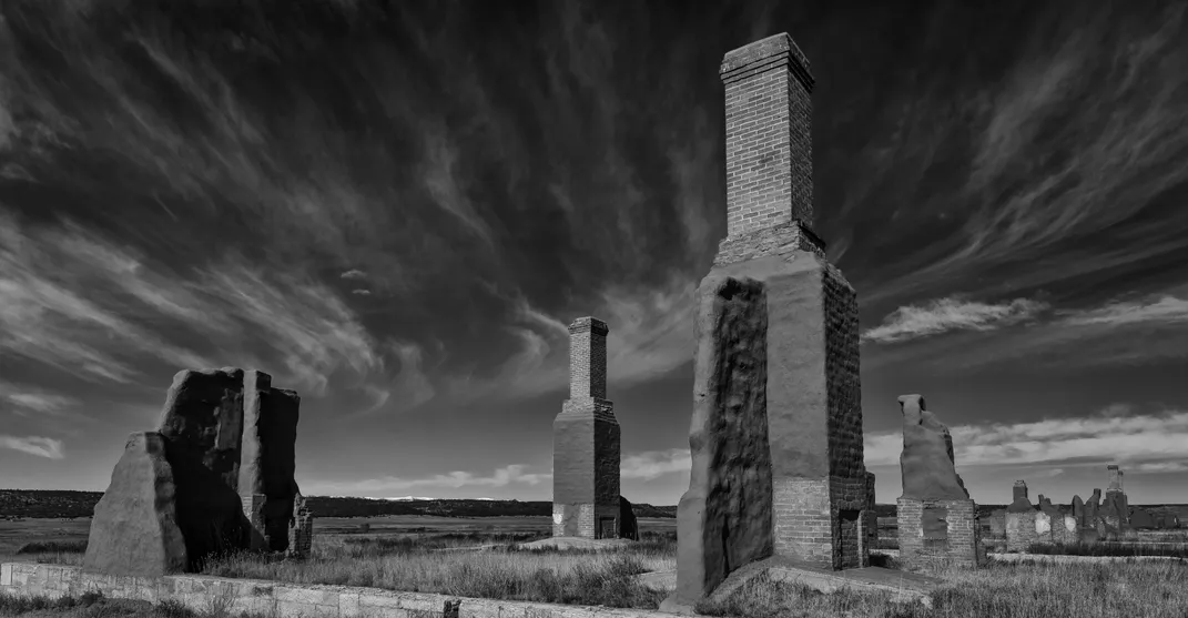 12 - Ruins of the officers’ quarters at Fort Union National Monument in New Mexico still stand. The fort was a supply location and an important stop for traders and travelers along the Santa Fe Trail.