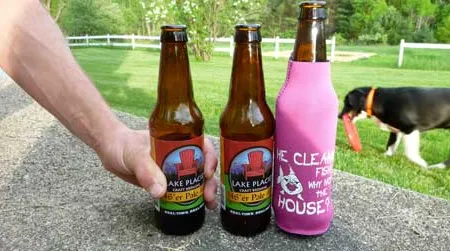 Putting beer koozies to the test.