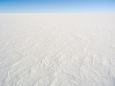 The Antarctic plateau. Very, very, very cold. Now, imagine it in winter.