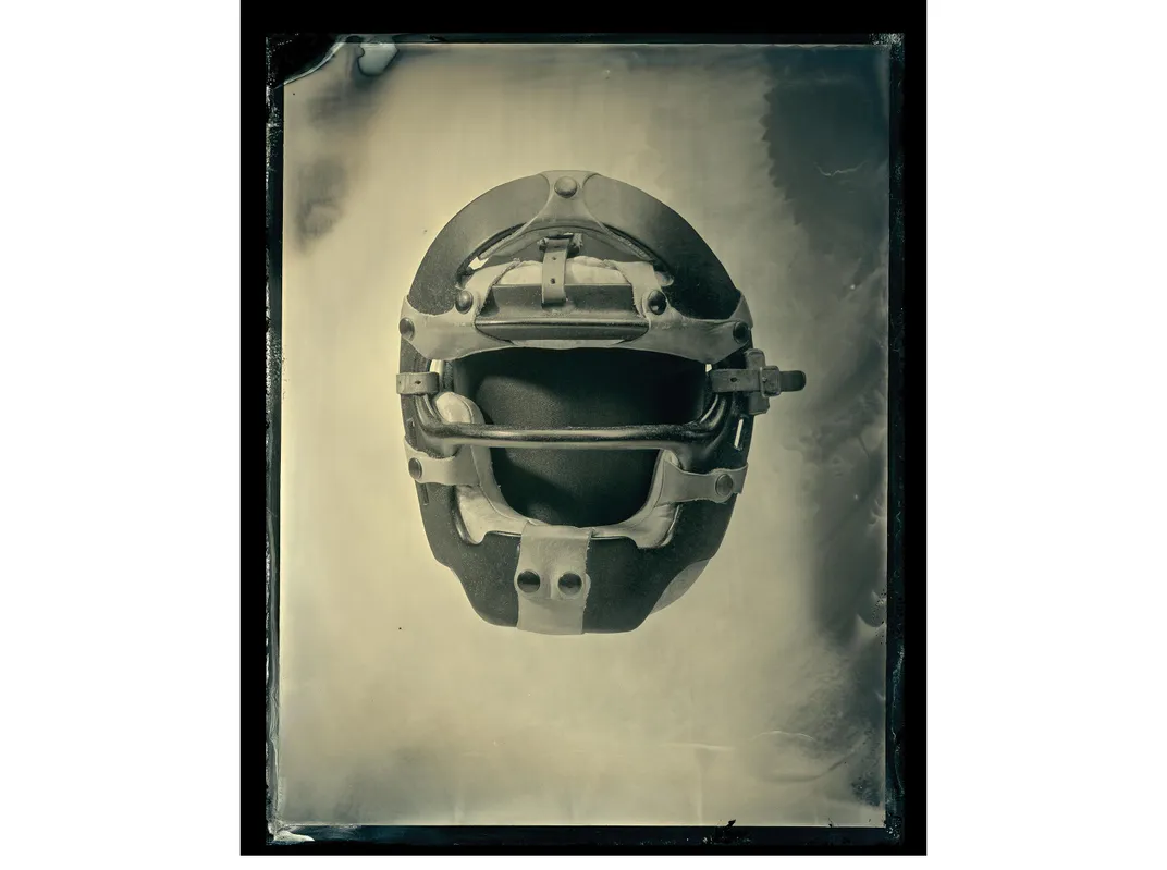 Umpire mask worn by Emmett Ashford, the first African-American umpire in Major League Baseball