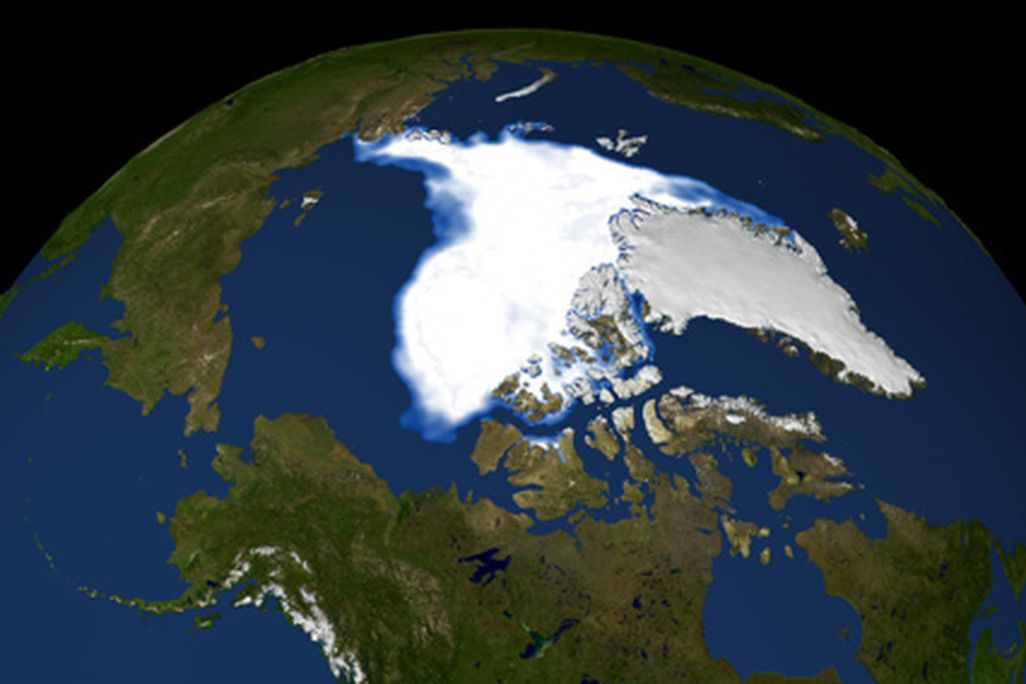Arctic sea ice faces extinction as the planet warms up.
