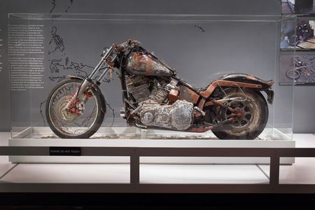 The bike on display at the Harley-Davidson Museum.