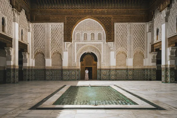 Madrasa's Intricate Calm Ben Youssef Marrakech thumbnail