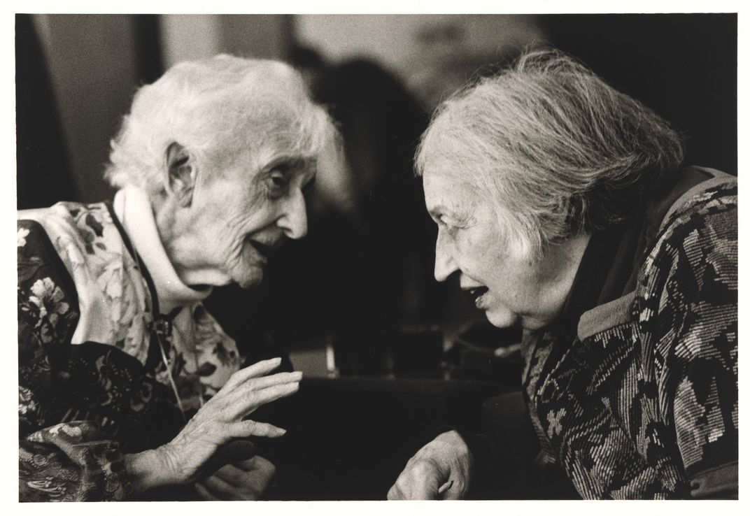 Barbara Morgan and Lotte Jacobi converse 