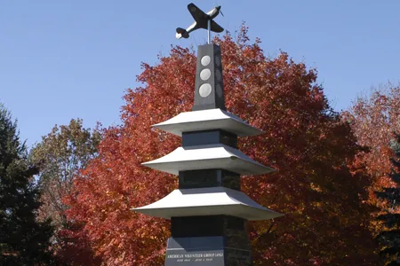 A memorial to the American Volunteer Group, better known as the Flying Tigers