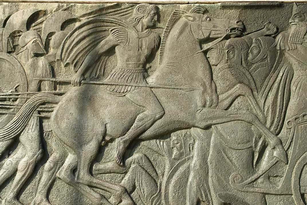 Relief in Thessaloniki, likely of Alexander the Great