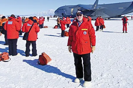 G. Wayne Clough became the first Smithsonian Secretary to travel to Antarctica.