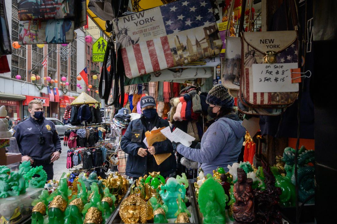 Police Officer in China Town