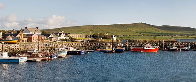 Fishing boats Dingle Harbor Ireland