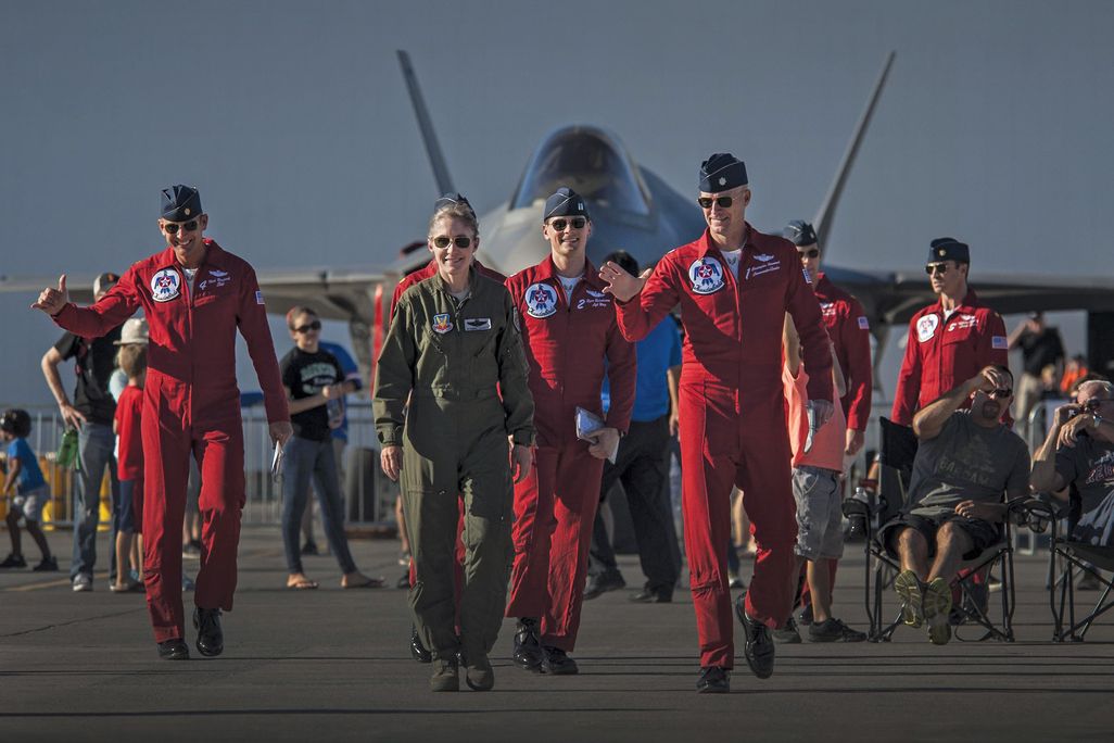 Jeannie Leavitt at an airshow