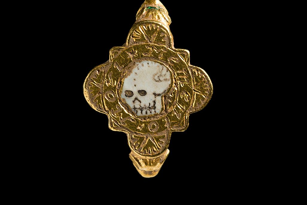 Medieval Skull Ring 