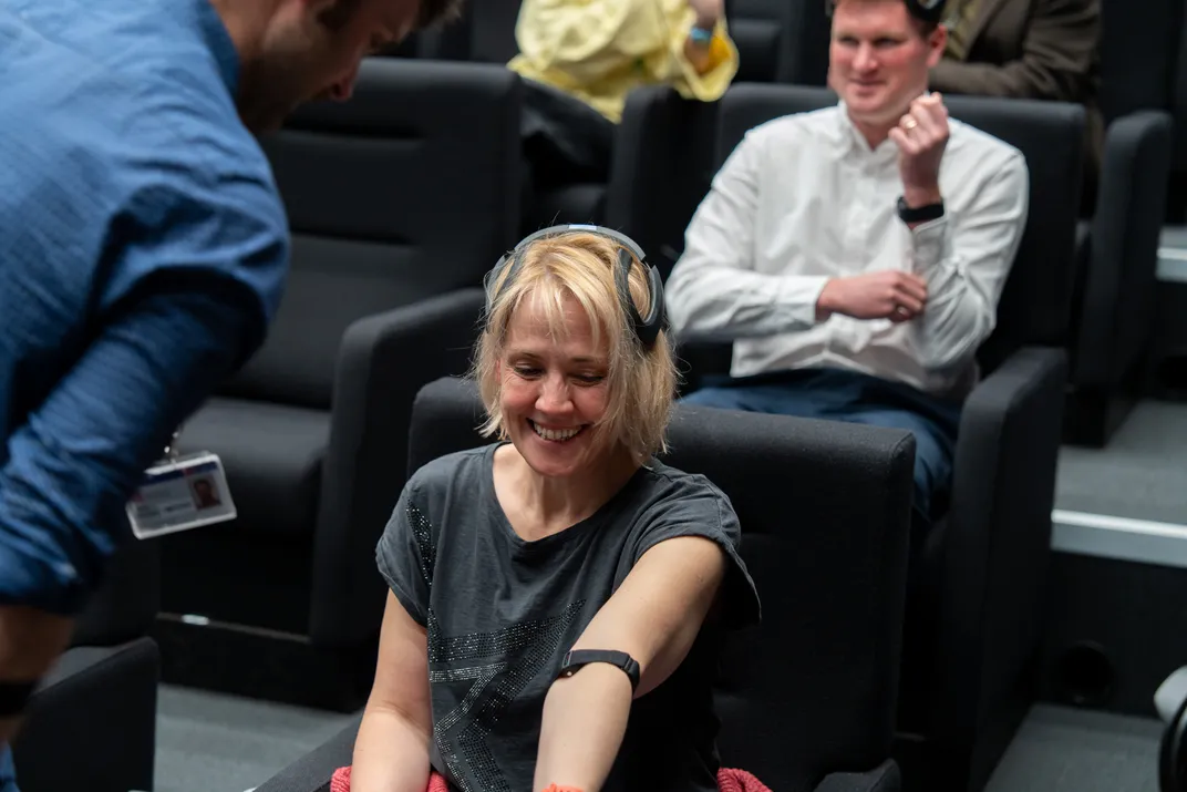 Arm band on audience member