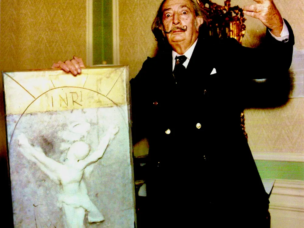 Created in 1979, the wax sculpture was used as the model for different editions of Dalí’s bas-relief sculptures Christ of St. John of the Cross made from platinum, gold, silver and bronze.