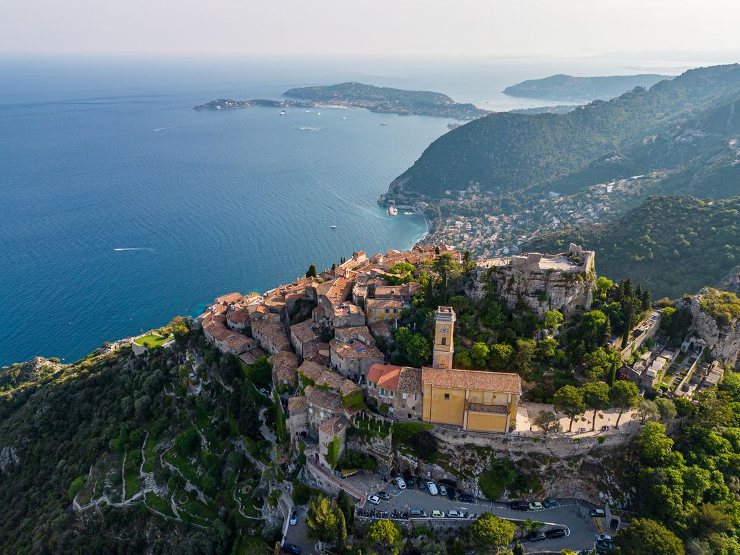 Aerial view of Eze