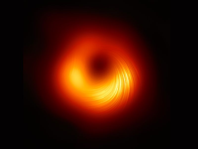 1st black hole ever imaged by humans has twisted magnetic fields and  scientists are thrilled