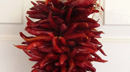 Dried chili pepper wreath