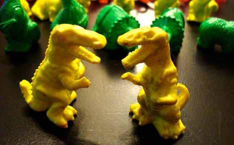 Plastic dinosaur toys