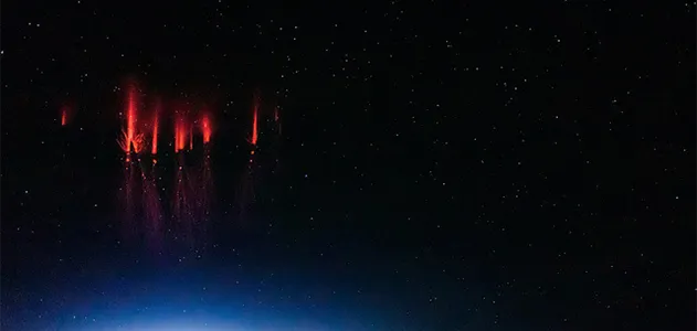 Sprites over Red Willow County, Nebraska, on August 12, 2013