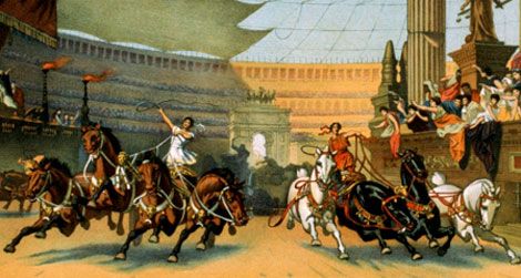 human chariot races
