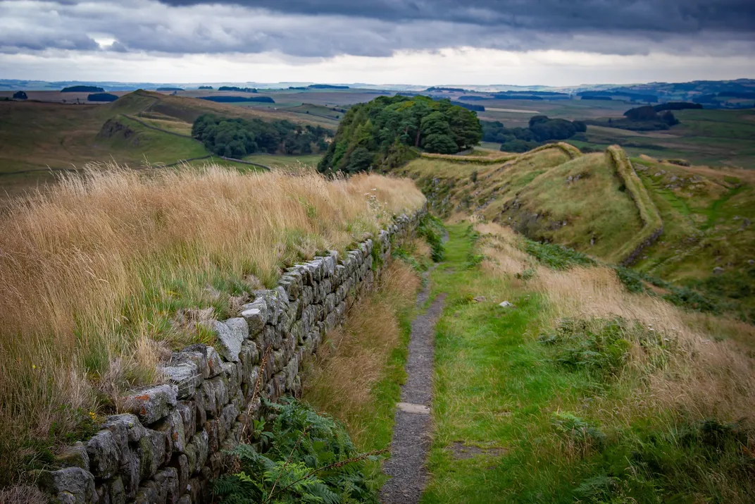 Part of Hadrian's Wall in England