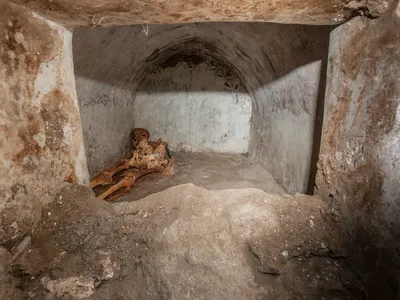 Adults in ancient Rome were typically cremated, making the well-preserved skeleton an an unusual find.
