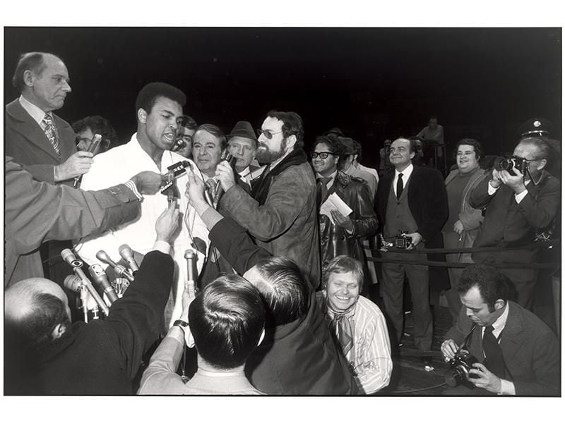 Muhammad Ali at a press conference