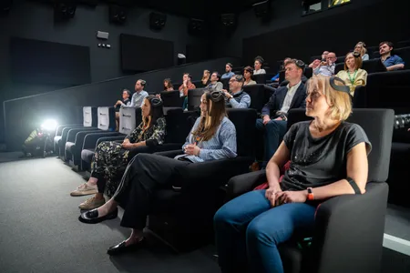 The new Smart Cinema theater collects biometric data to track in-the-moment reactions to on-screen action.
