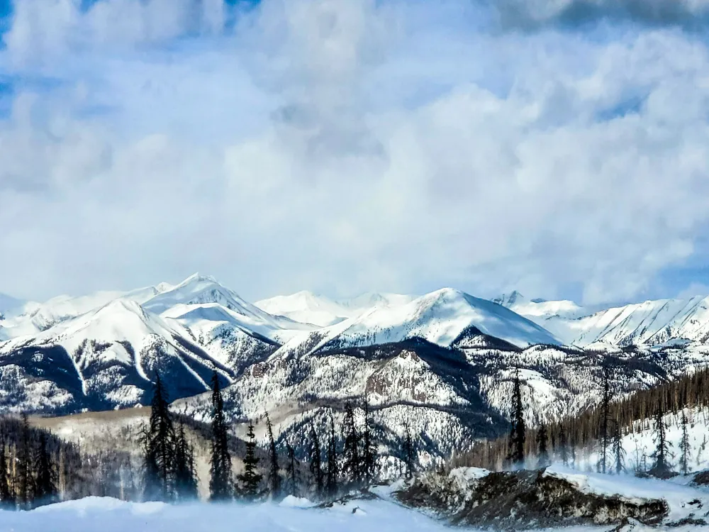 The snow-capped Rockies
