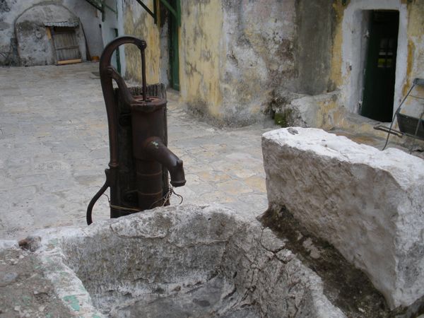 ancient water pump in Old City of Jerusalem thumbnail