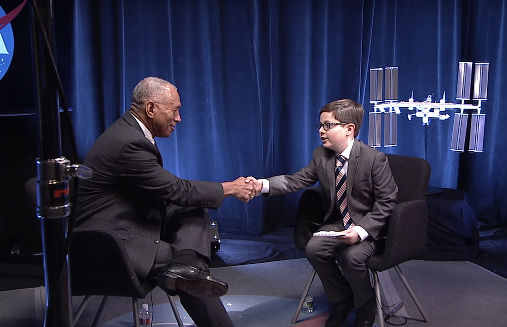 kid interview at NASA