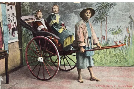 "The Traveler's Eye: Scenes from Asia," at the Sackler Gallery through May 2015, features more than 100 mementos from travels around the Asian continent. This postcard is from early-20th-century China.