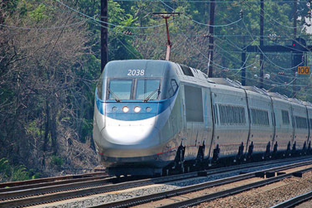 The Acela trip between New York and Washington has many great scenic views.