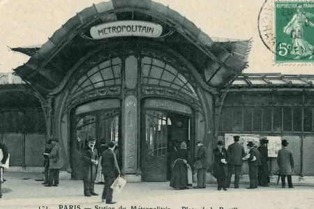 Guimard&#39;s Place de la Bastille M&eacute;tro entrance was demolished in the 1960s.