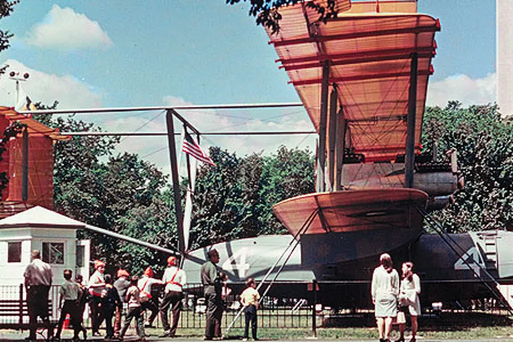The U.S. Navy’s Curtiss NC-4 became the first aircraft to fly across the Atlantic Ocean, in May 1919.