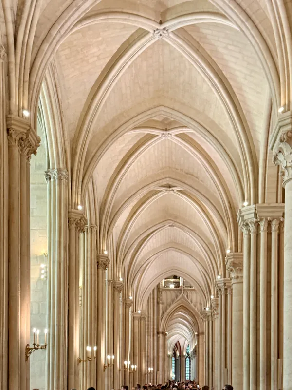 The arches of Notre Dame cathedral, Paris. thumbnail