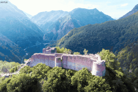 Poenari Castle was once the clifftop fortress of Vlad the Impaler.