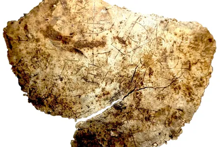 Fragment of a 1,400-year-old chalice found near Hadrian's Wall in northern England