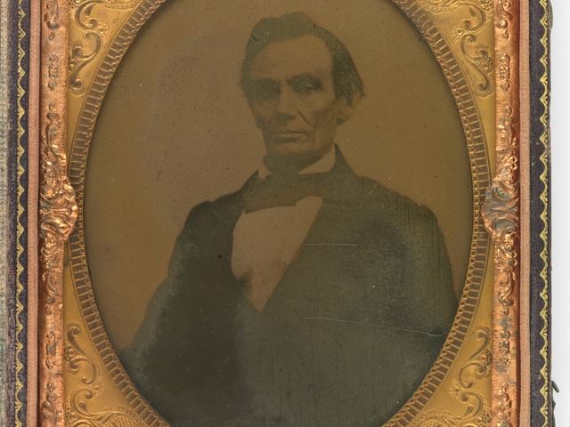 Abraham Lincoln,&nbsp;William Judkins Thomson, half-plate ambrotype, 1858