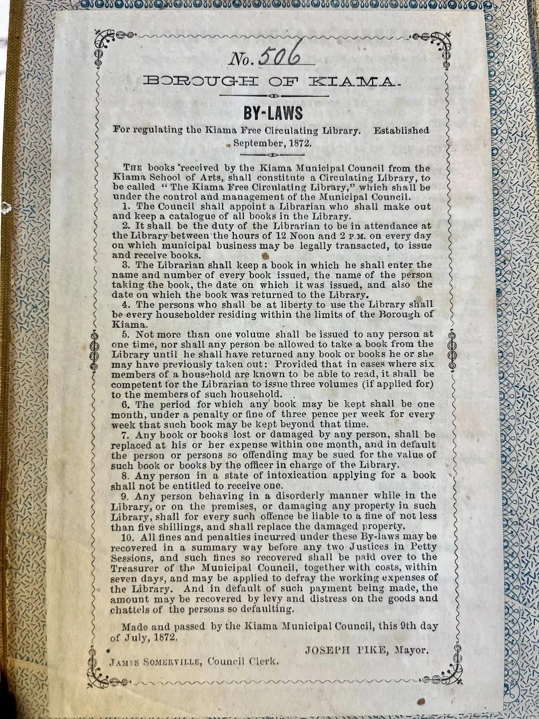 Library bylaws